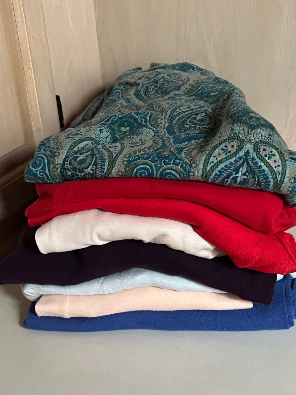 COTTON LONG SLEEVE TURTLENECK SHIRT BUNDLE (SET OF 8)